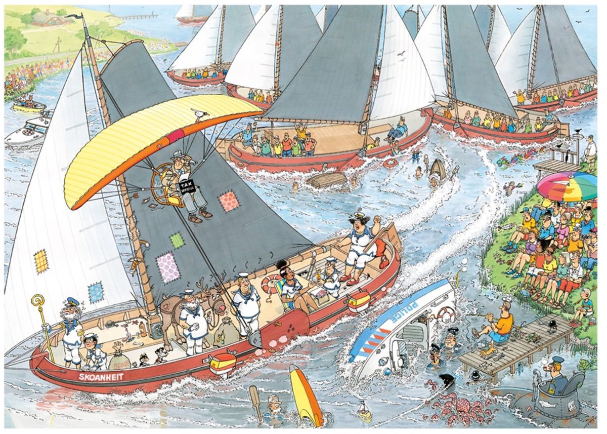 De kaasmarkt & Skutsjesilen 2 x 1000 Stukjes