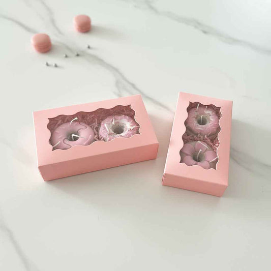 Donut Kaarsen Giftbox – Set van 2