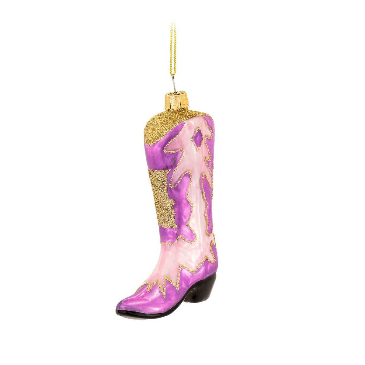 Sass & Belle - Kerstbal in de vorm van een cowboylaars