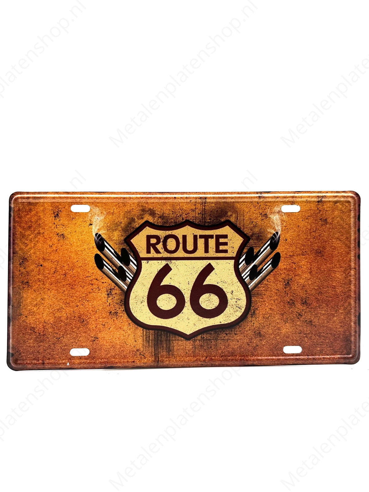 Kentekenplaat - Route 66 - 30x15cm
