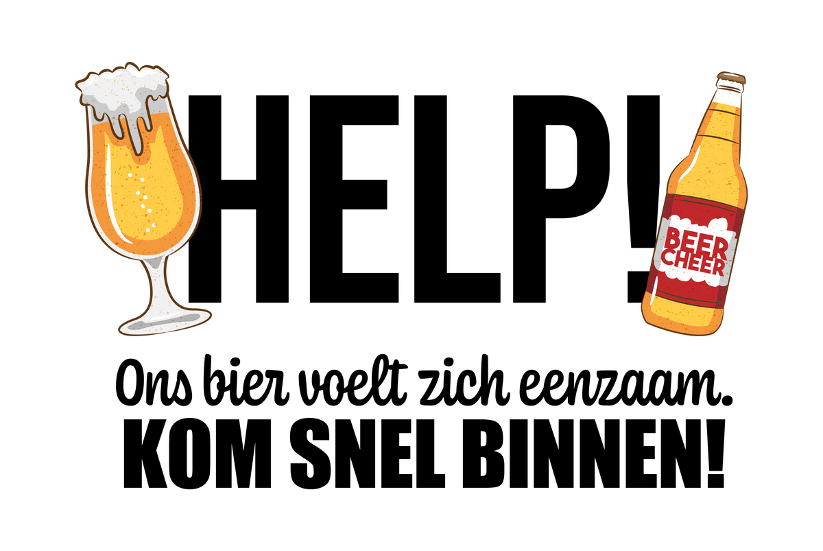 Help! Ons bier voelt zicht eenzaam