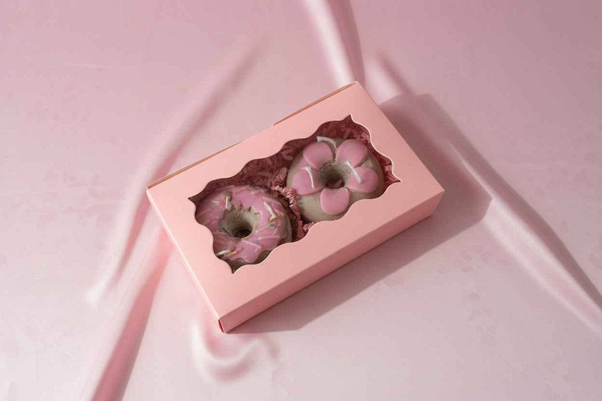 Donut Kaarsen Giftbox – Set van 2