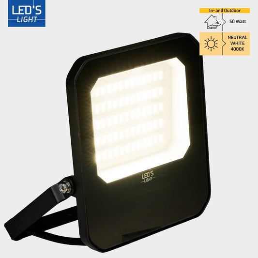 LED's Light Buitenlamp schijnwerper floodlight 7000lm - voor binnen en buiten - 50W