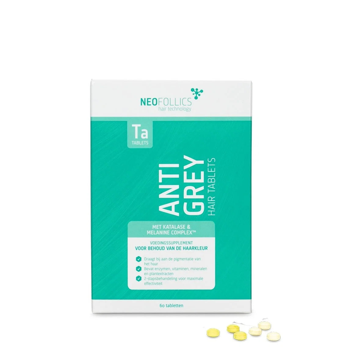 Neofollics - Anti Grey Hair Tablets - Tegen vroegtijdige vergrijzing - 60 Stuks