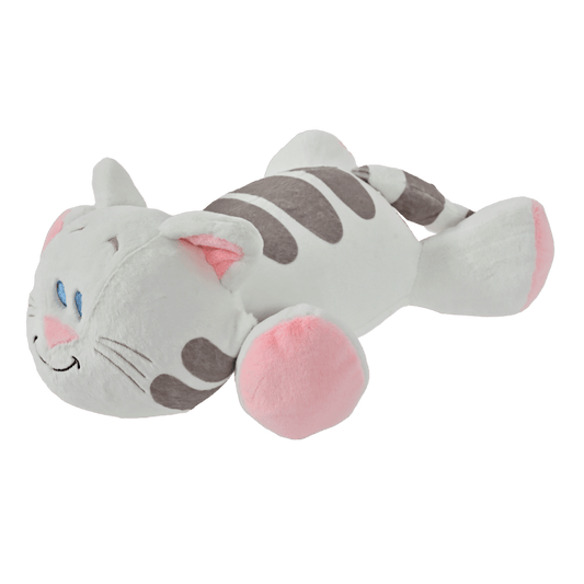 Woezel & Pip - Hondenspeelgoed - Buurpoes pluche liggend met piep - 40cm