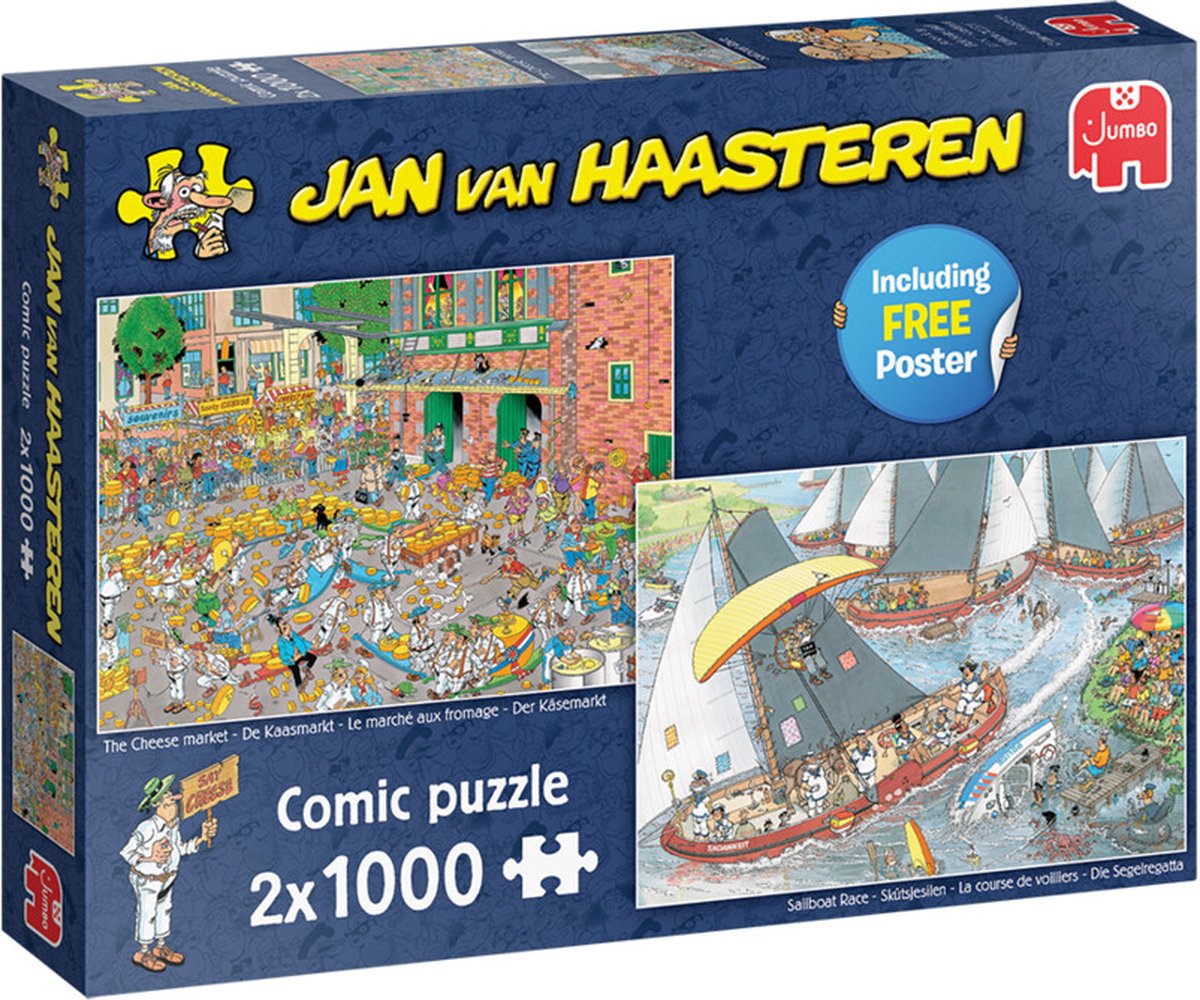 De kaasmarkt & Skutsjesilen 2 x 1000 Stukjes