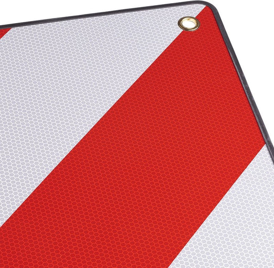 2in1 Waarschuwingsbord voor Italië en Spanje - 50 x 50 cm - Waarschuwingsbord voor Veilig Vervoer van Fietsen en Aanhangwagens
