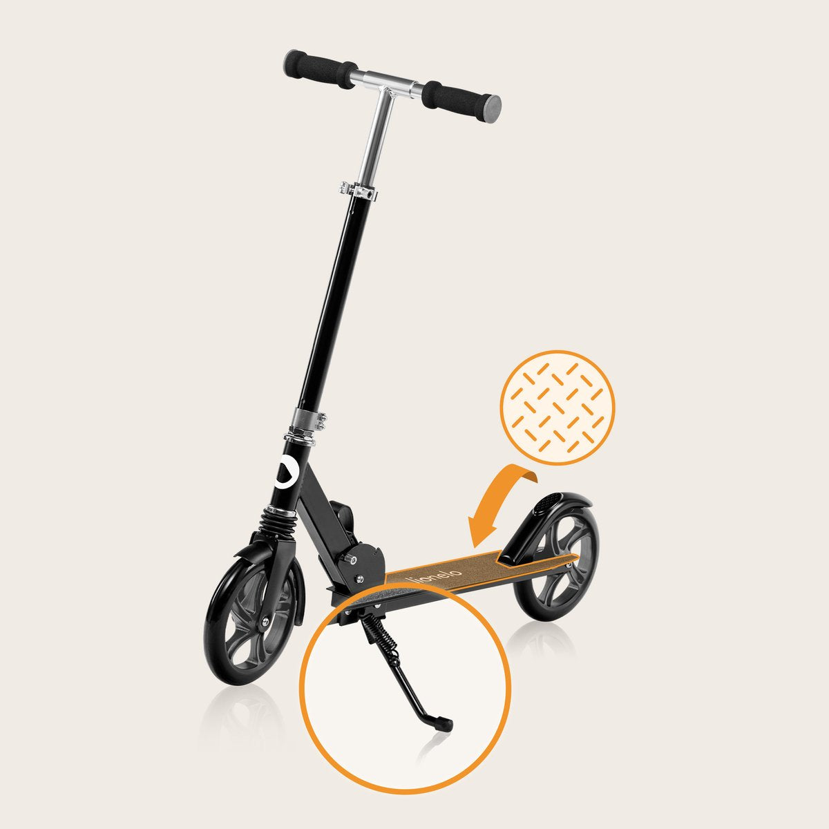 Lionelo Luca Step - Opvouwbare Scooter tot 100 kg - ABEC-7 Lagers - 200 mm Wielen - ShockResist Demping - 3 Hoogte-instellingen - Antislip Platform - Tieners & Volwassenen