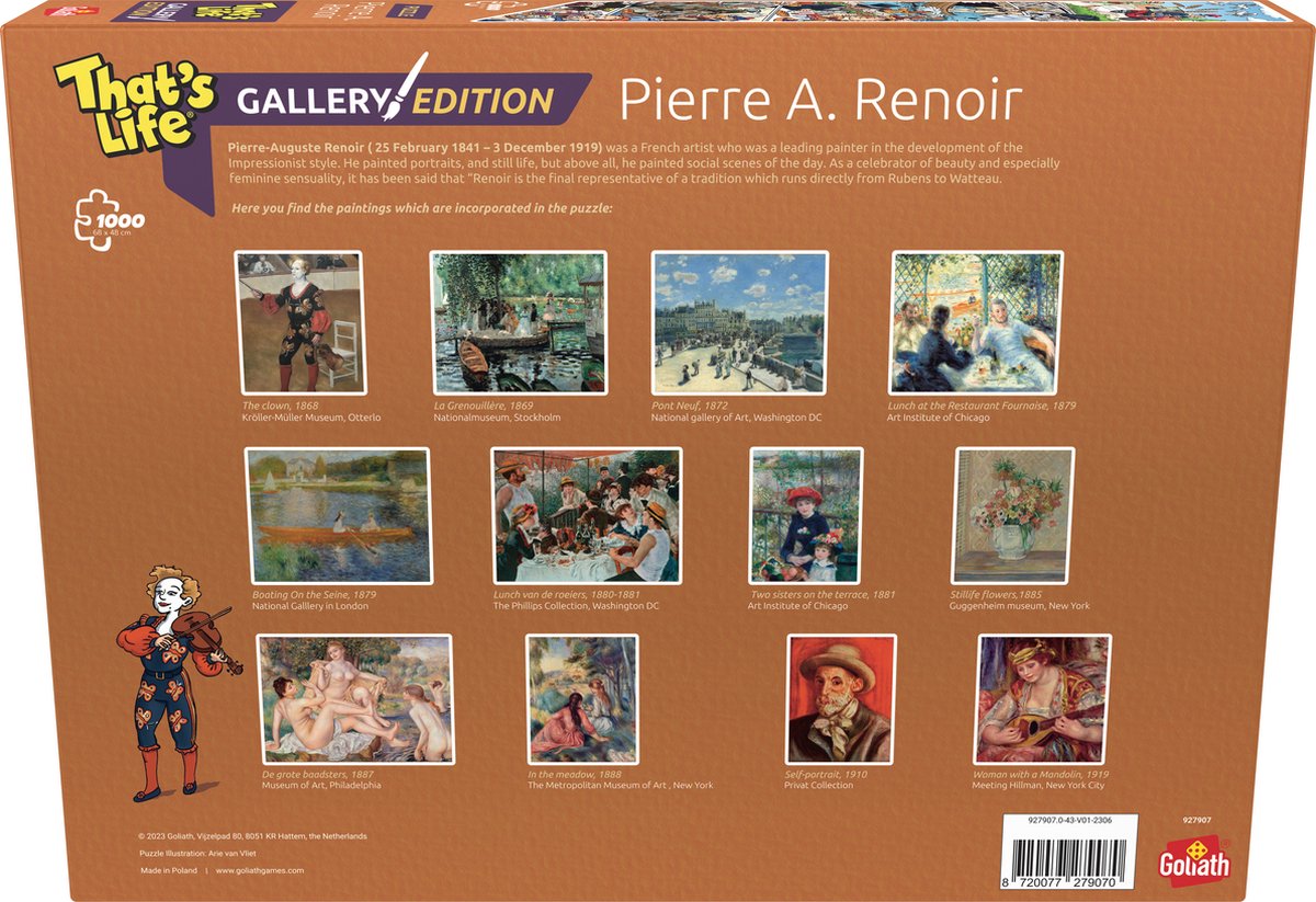 Puzzel 'That's Life, Gallery Edition' Pierre A. Renoir - 1000 Stukjes