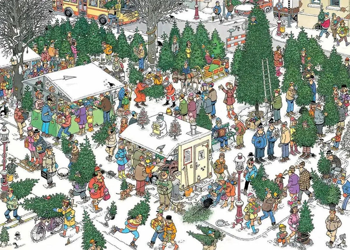 Het Kerstdiner & De Kerstbomenmarkt 2 x 1000 Stukjes