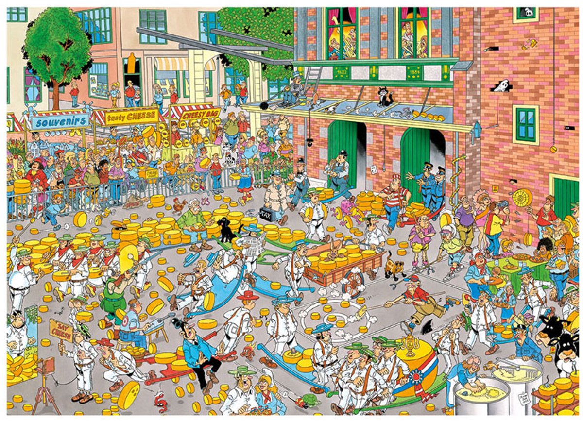 De kaasmarkt & Skutsjesilen 2 x 1000 Stukjes