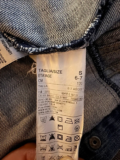 Spijkerjasje 'Benetton Jeans' maat 120