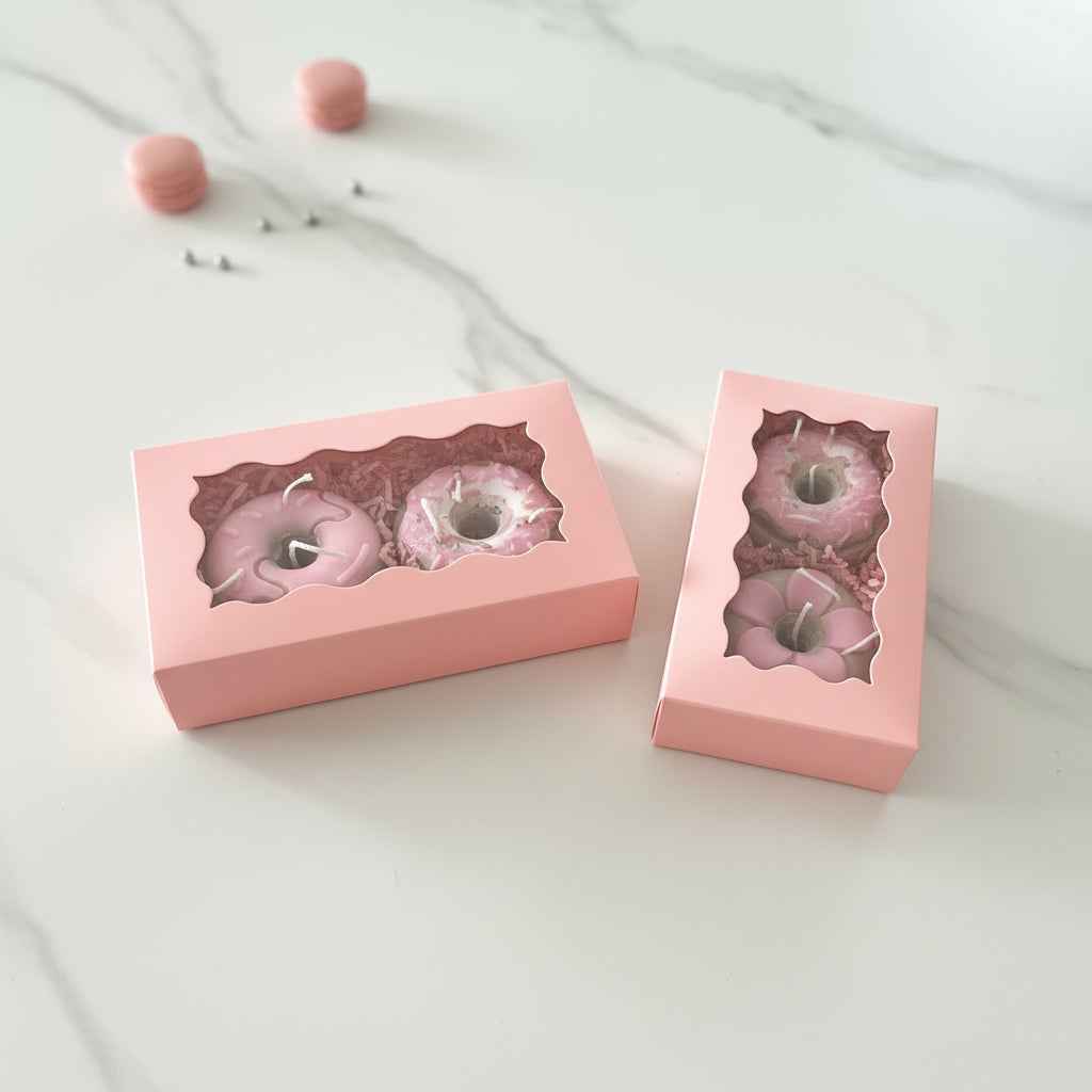 Donut Kaarsen Giftbox – Set van 2