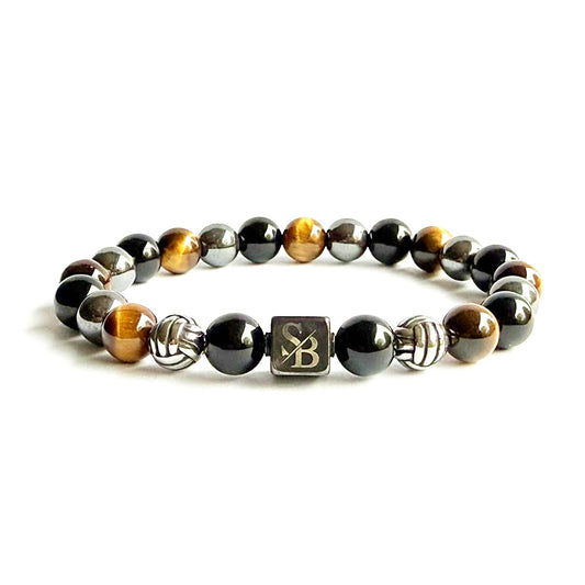 Triple Protection | Silver+ Stones (8mm)