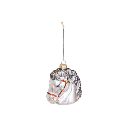 Housevitamin - Kerstornament Paardenhoofd Paard wit