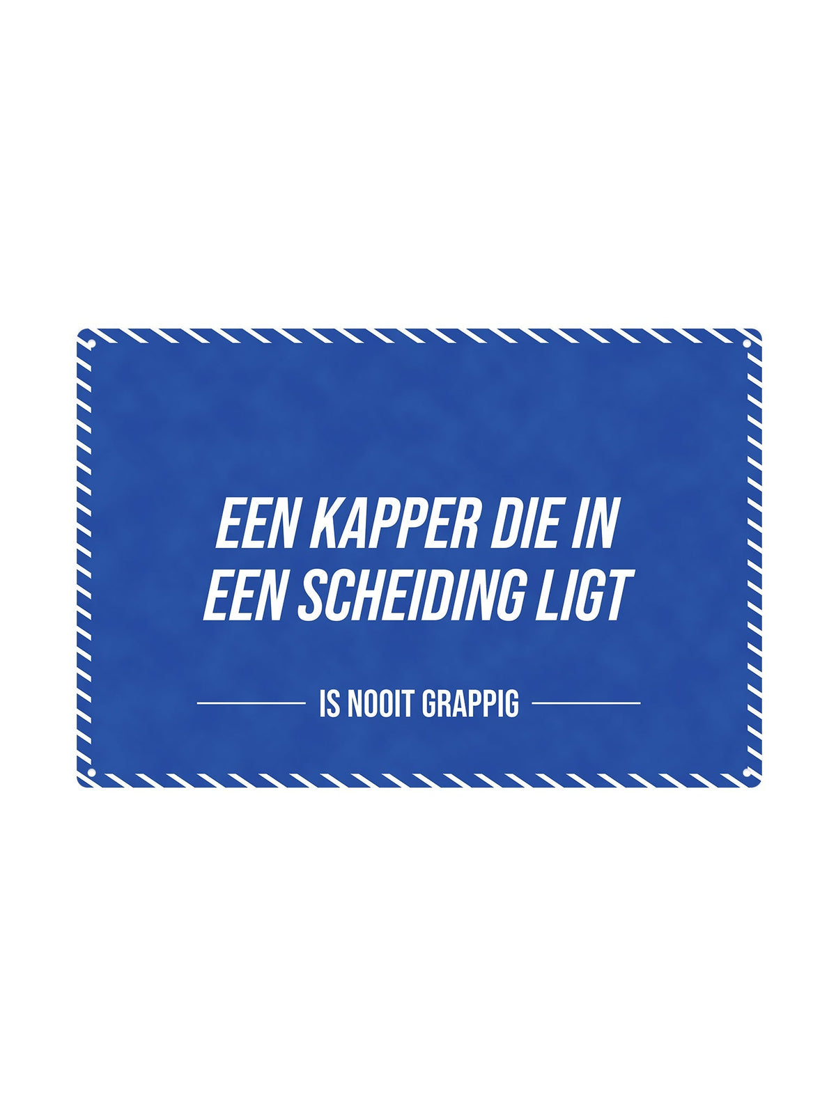 Een kapper die in een scheiding zit - Is Nooit Grappig