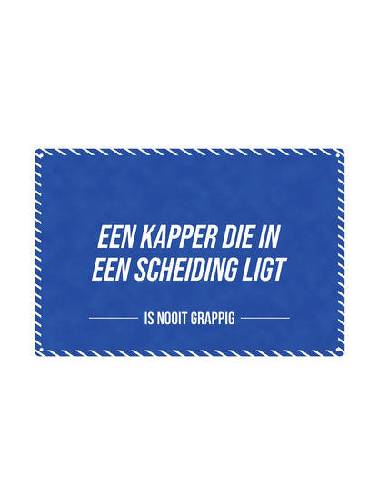 Een kapper die in een scheiding zit - Is Nooit Grappig