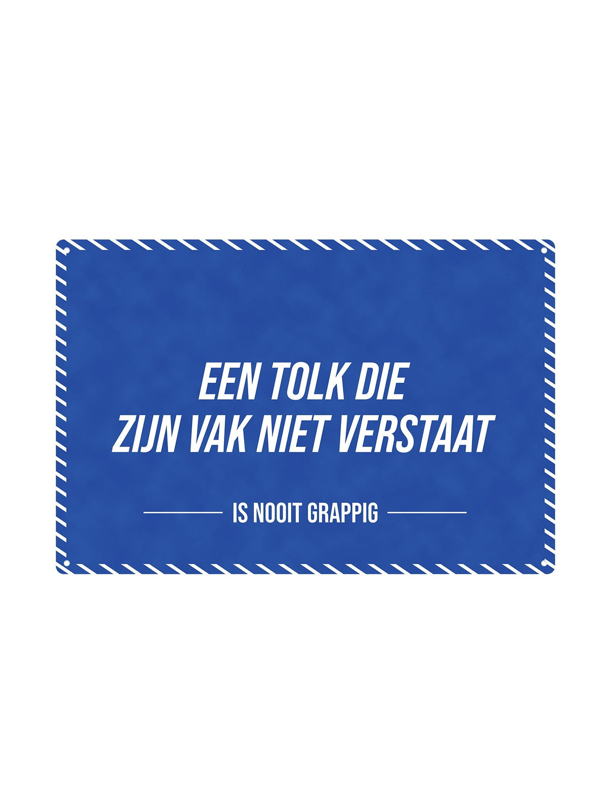 Een tolk die zijn vak niet verstaat - Is Nooit Grappig