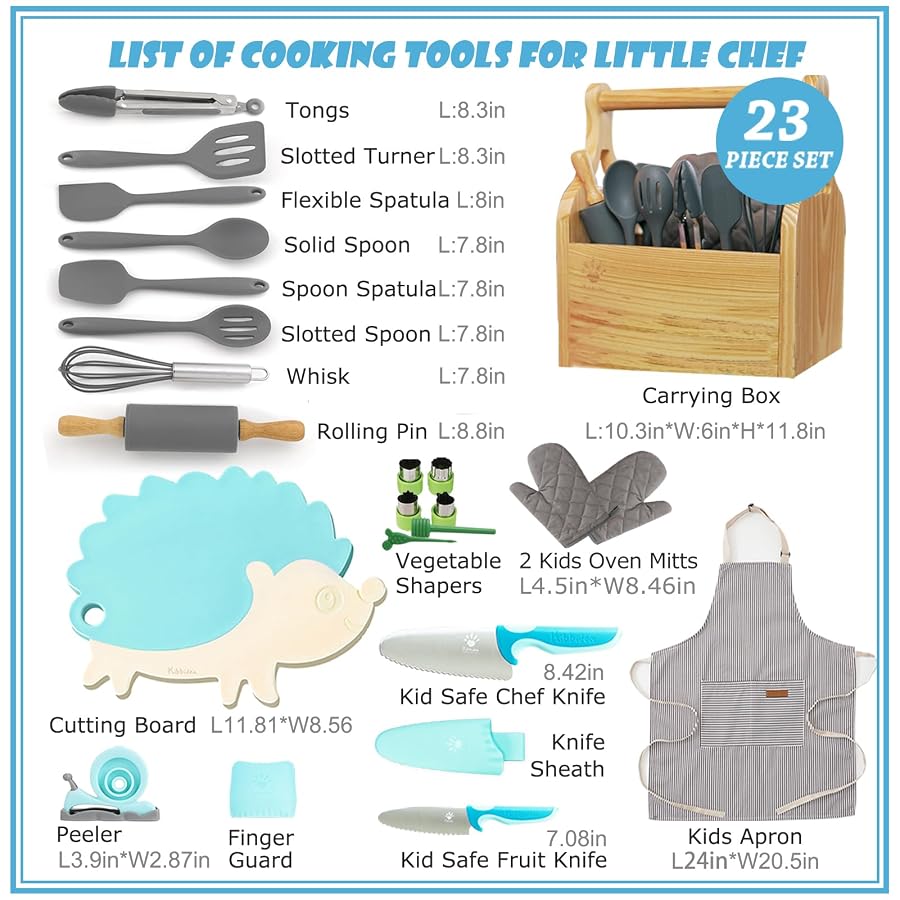 Kibbidea Kids - Complete Kookspullen voor Junior Chef (PAARS)