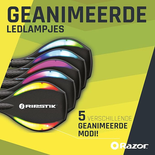 Razor RipStik Ripster Lightshow - Waveboard - Zwart Multicolor - LED Verlichting - 360° Caster Wielen