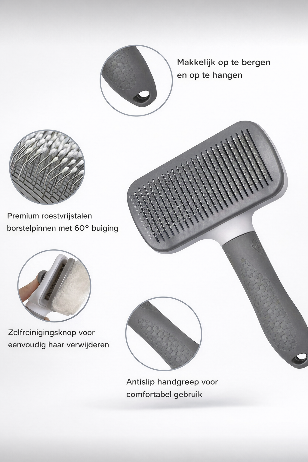 Verzorgingsborstel Zelfreinigend