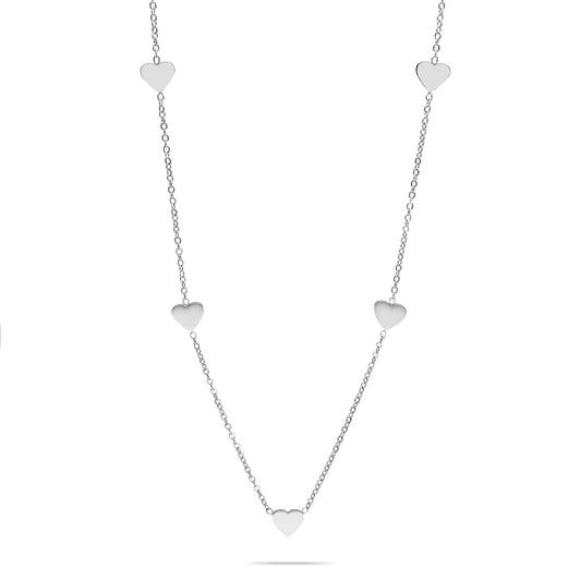 Choker heart silver