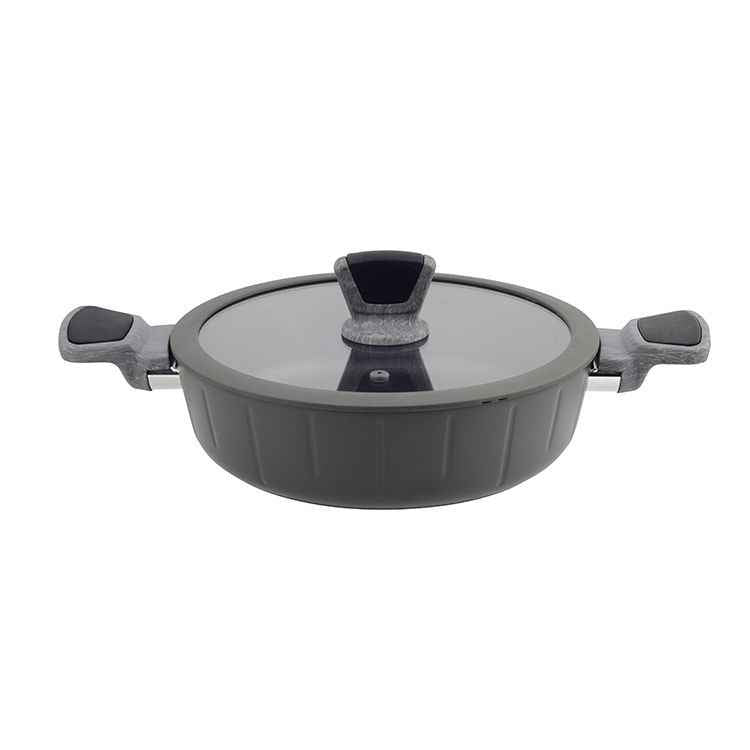 Ferveo Bradar Pannenset - 7-delig - Inductie - Glazen Deksels - Zwart - PFAS-Vrij