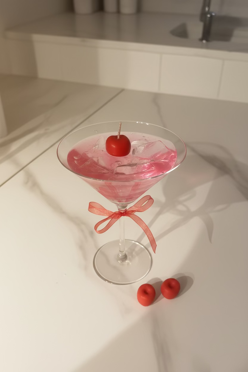 Pink Martini Cocktail Kaars
