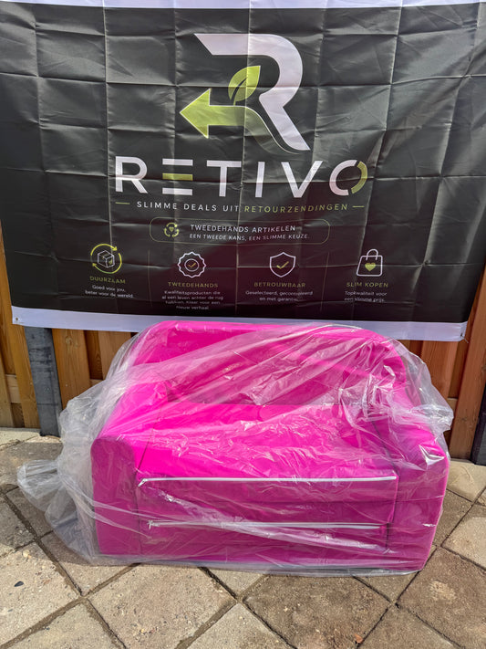 Kinderbankje - slaapbank voor kinderkamer - 170x100cm - roze