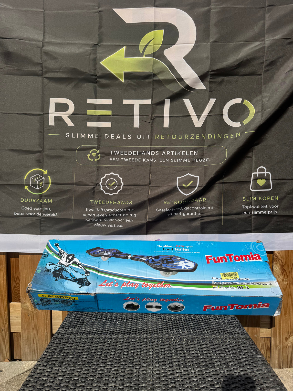 FunTomia Waveboard Original incl. tas (rits kapot) - tot 120kg