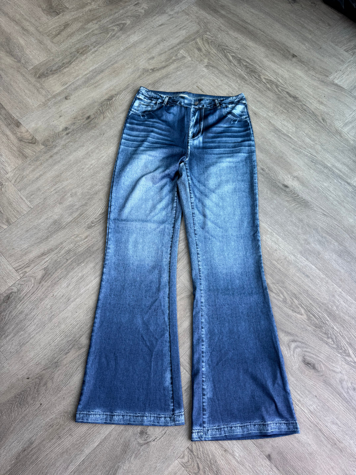 Jeans look legging maat L