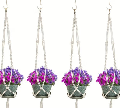 Hangende Boho planten houders voor binnen of buiten 4 stuks