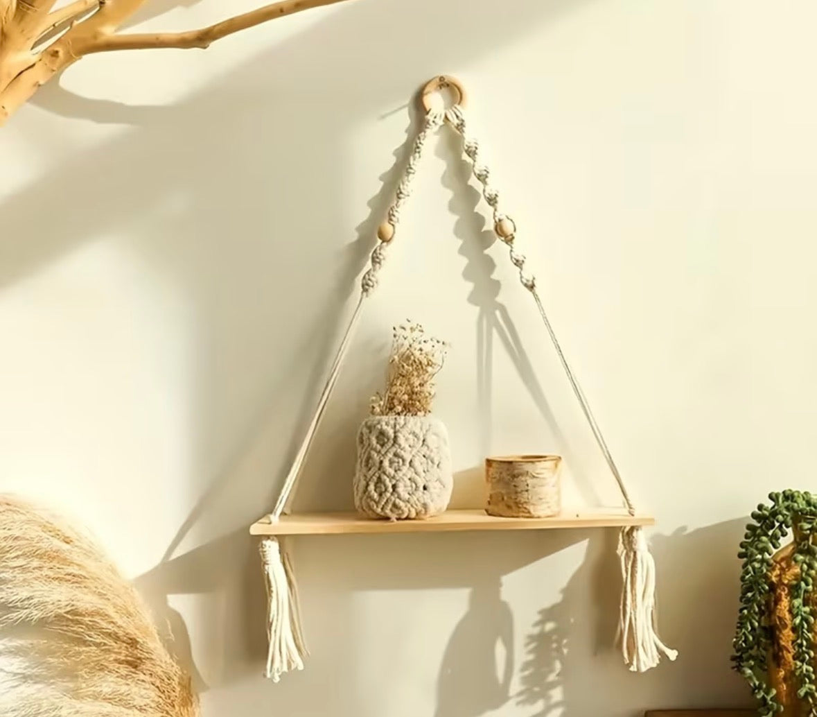 Hangende Boho plankjes 2 stuks