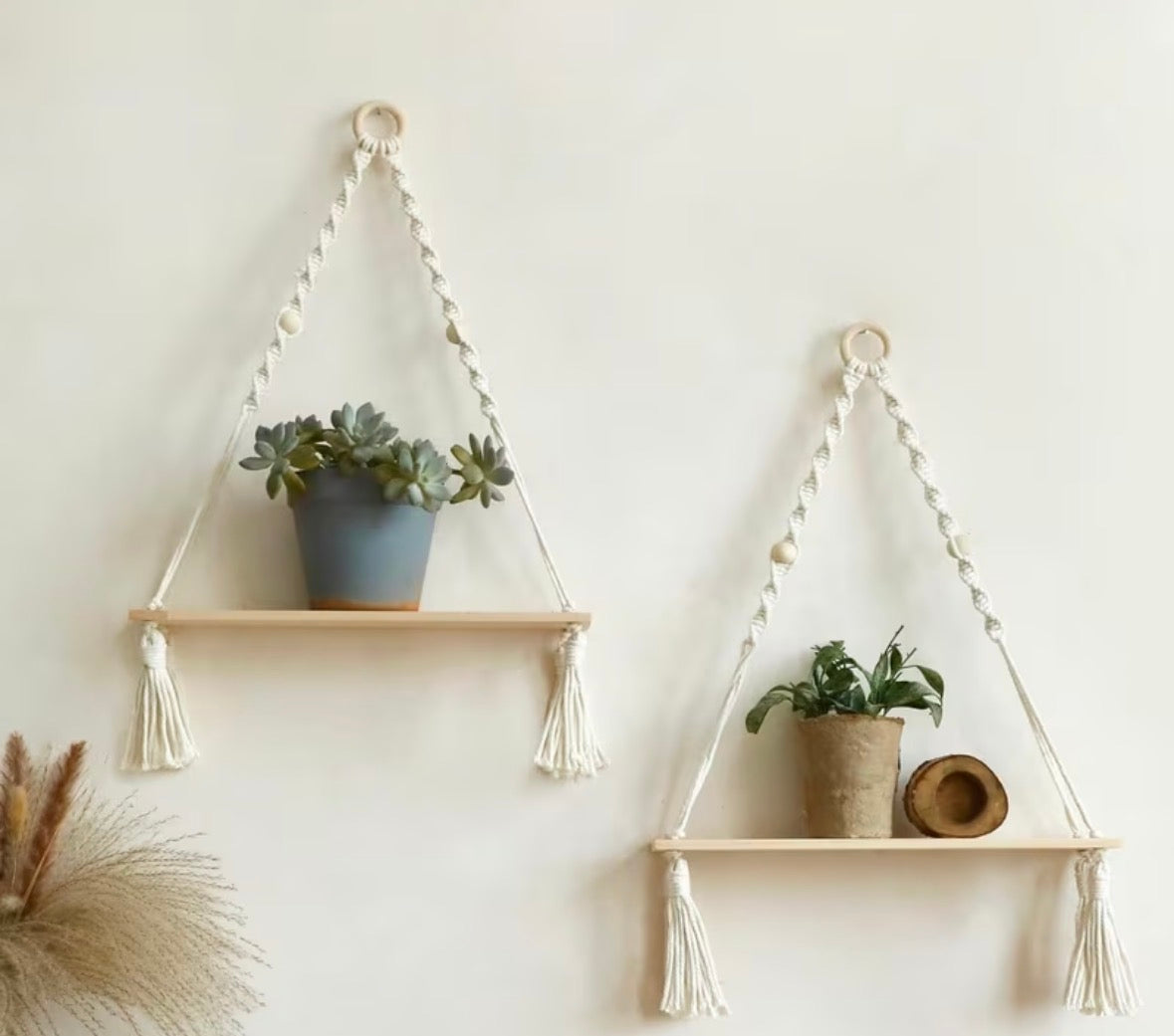Hangende Boho plankjes 2 stuks