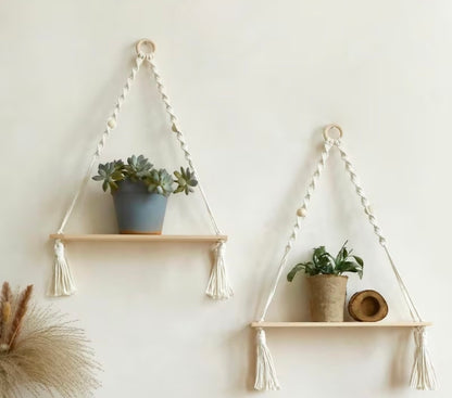 Hangende Boho plankjes 2 stuks