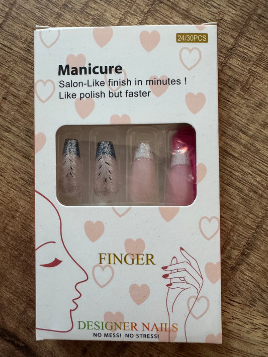 Plaknagels Glitter