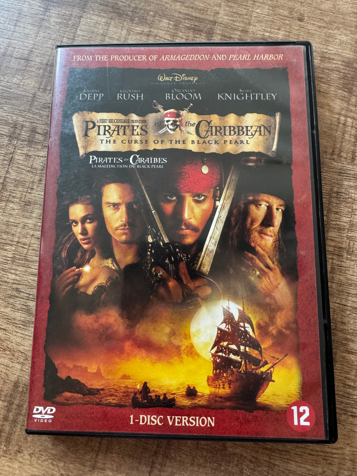 DVD Pirates of the Caribbean 'The curse of the black pearl'