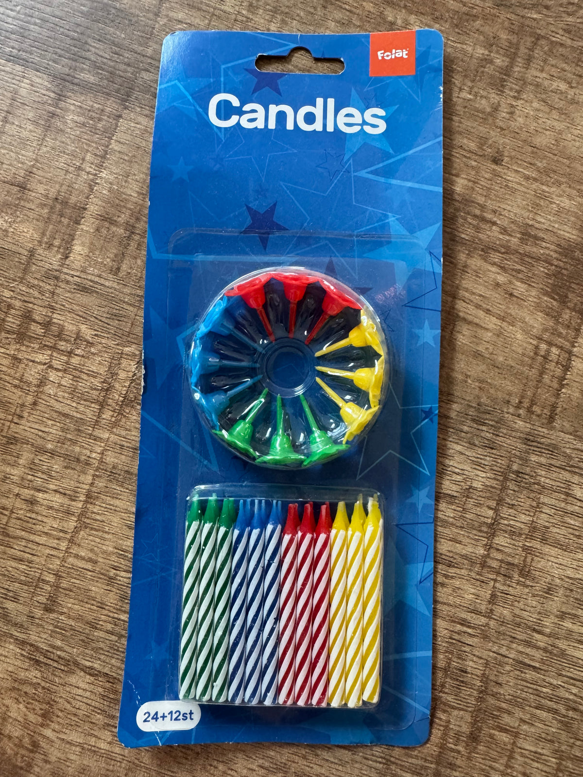 Kaarsjes voor op taart
