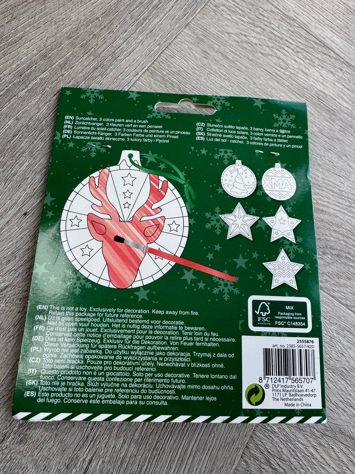 DIY kerst decoratie 'hert'