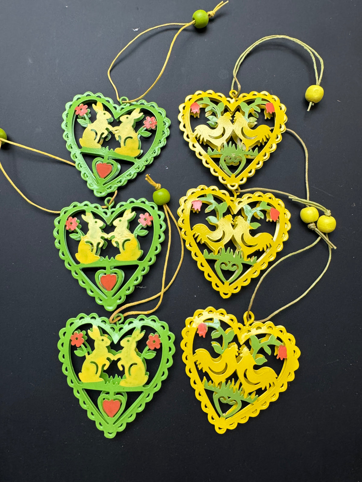 Paasdecoratie 3D hartjes