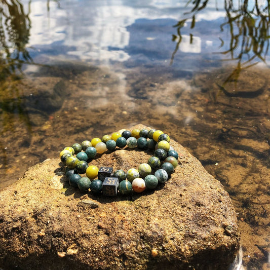 Yellow Turquoise Stones (8mm)