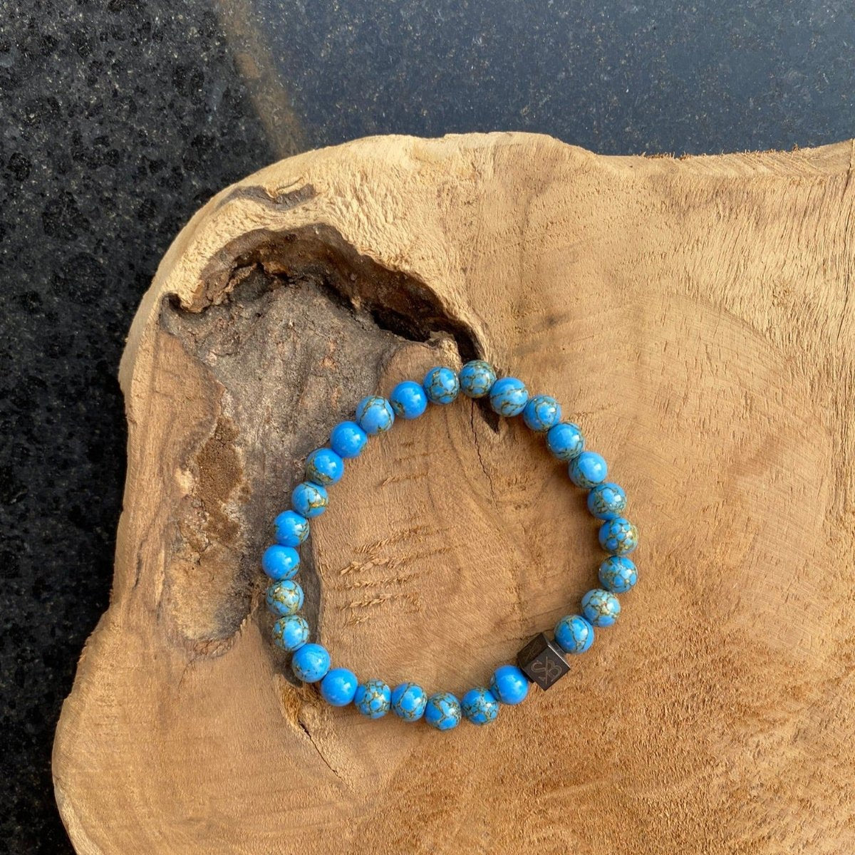Gold Turquoise Stones (6mm)