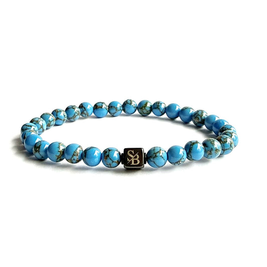 Gold Turquoise Stones (6mm)