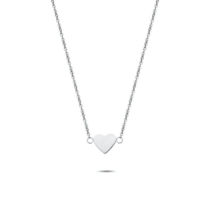 Heart necklace silver