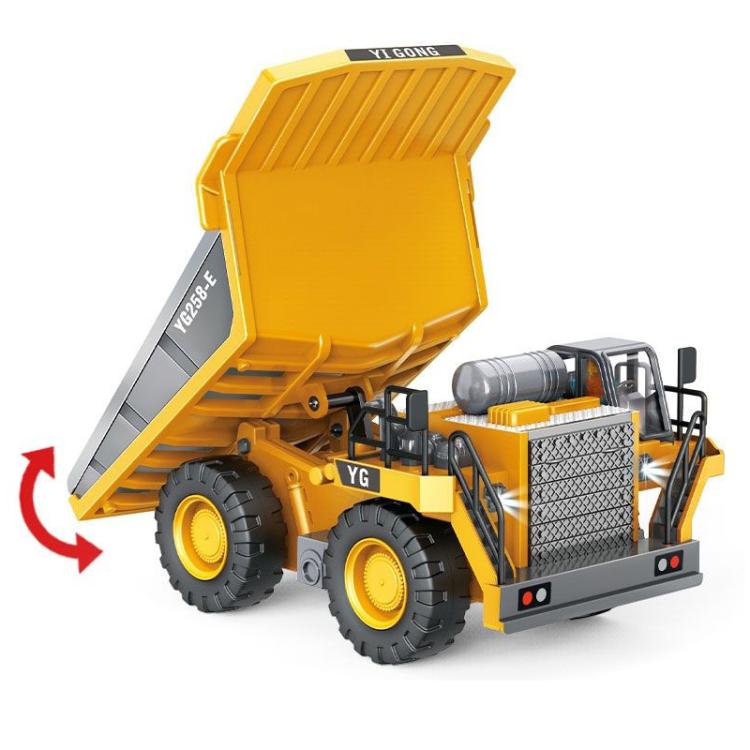 MoFun 1048 2.4G remote control nine-channel cargo construction vehicle 1:24 multi-function mining truck dumper