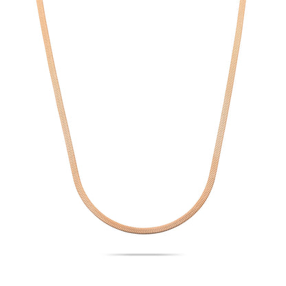 Snake necklace rosé gold