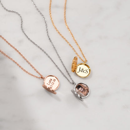 Sparkle locket silver