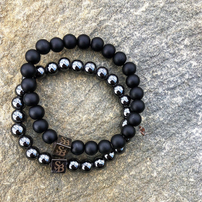 Matte Obsidian Stones (8mm)