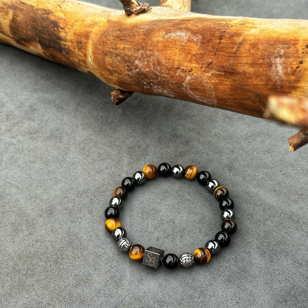 Triple Protection | Silver+ Stones (8mm)