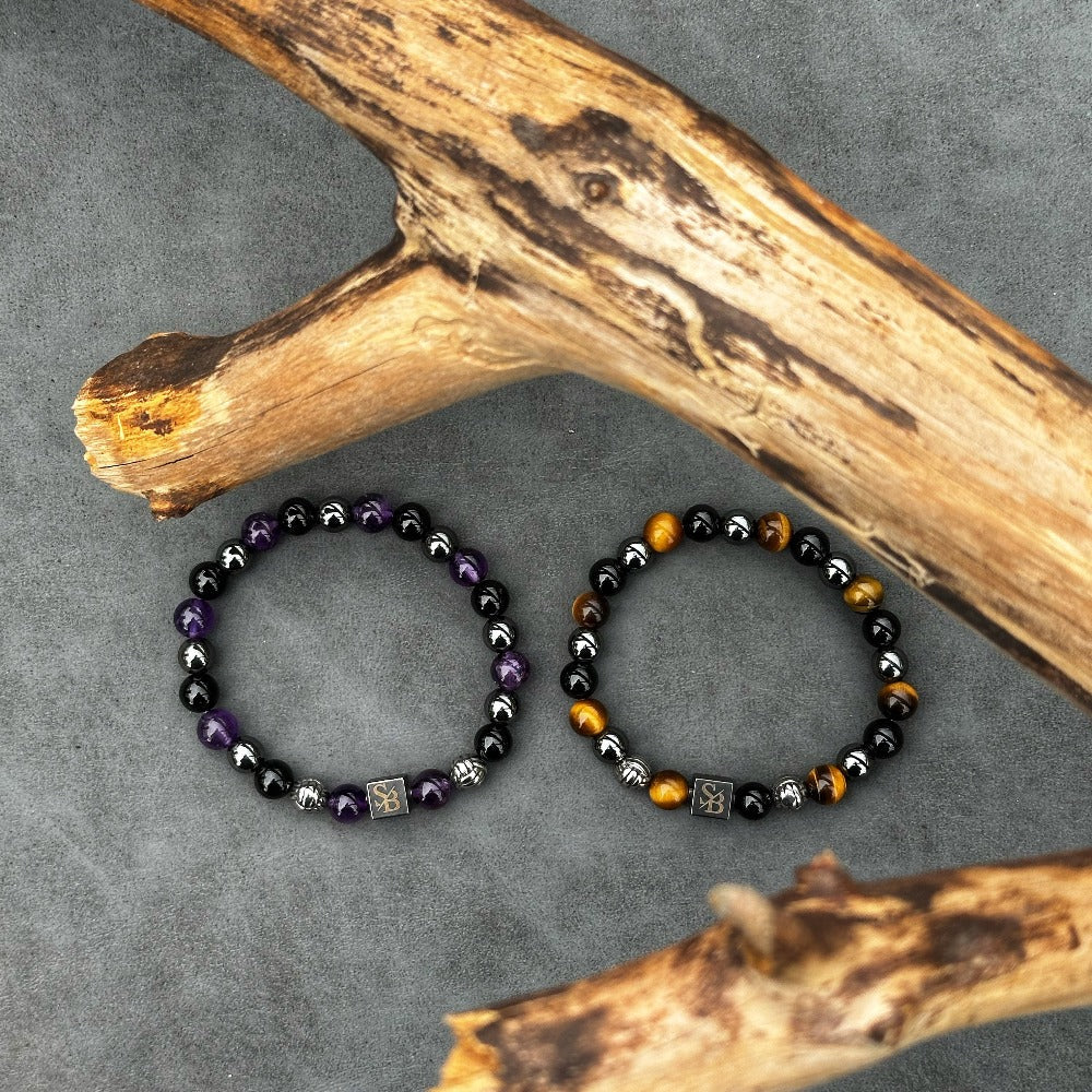 Triple Protection | Silver+ Stones (8mm)